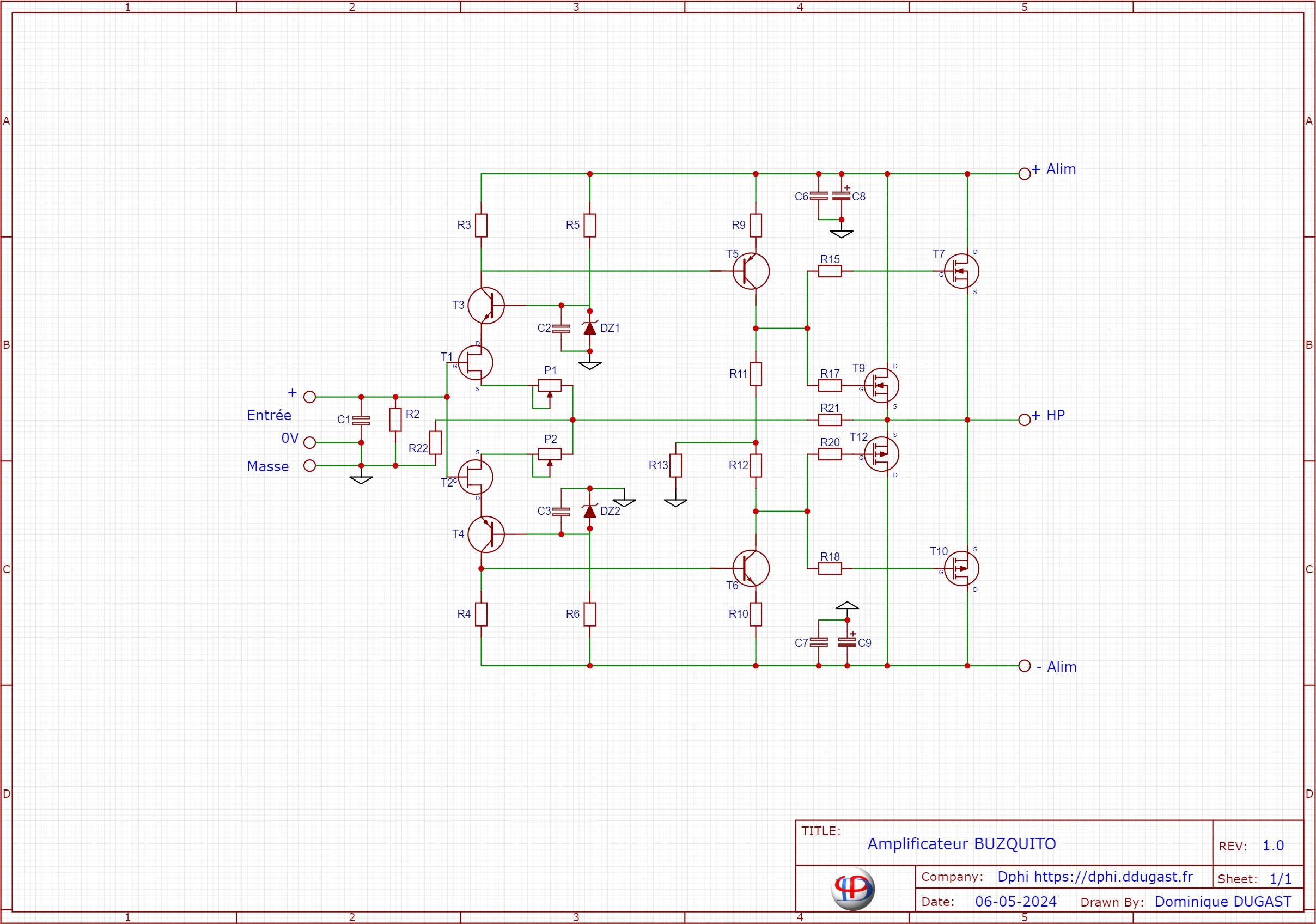 Le schéma du Buzquito