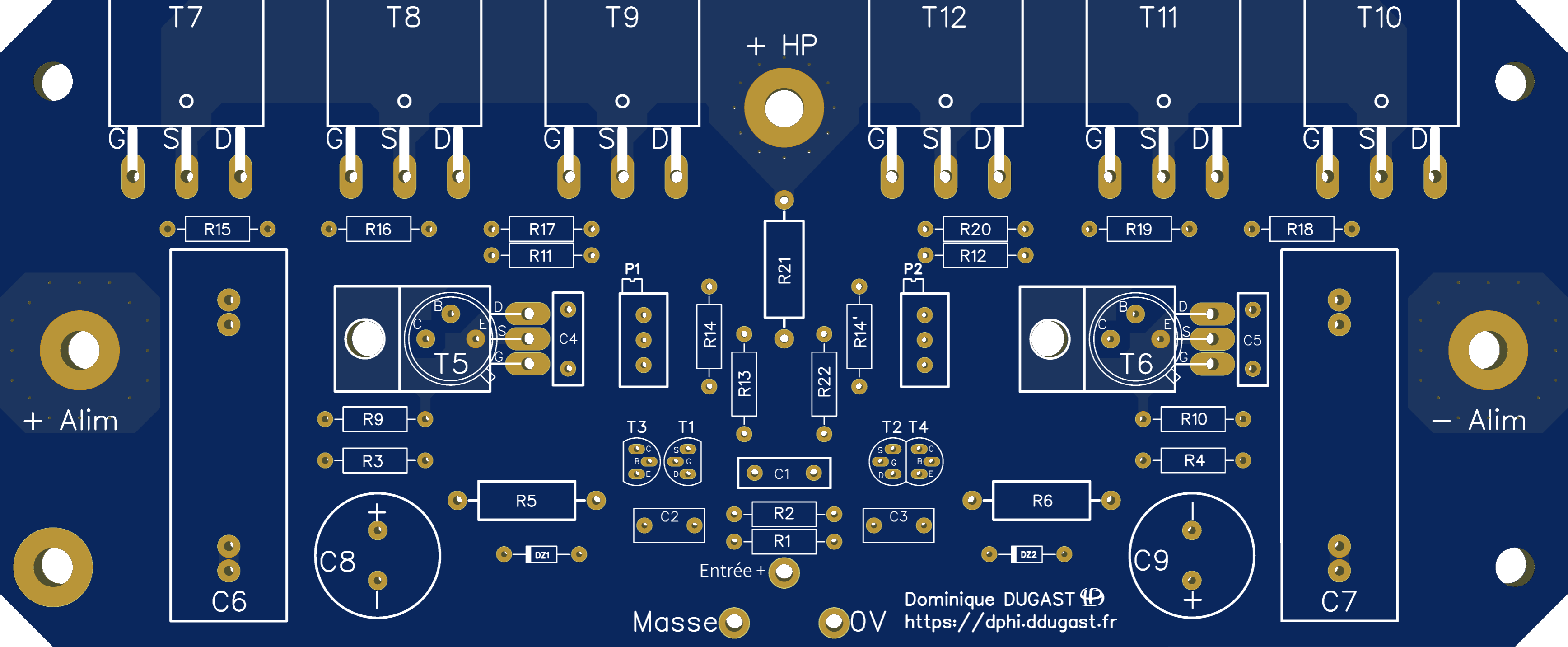 Image du circuit imprimé face composant